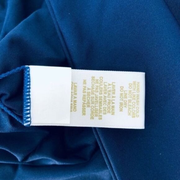 Anne Cole Swim Set Swimsuit Bottom Women's Plus Size 22W High Waisted Ruched Nav - Picture 6 of 6